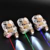 Plastic LA-C-PEQ15 Box Laser Sights,Box Laser Indicator,Transparent Version,with IR Laser+Red/Green/Blue Laser Sight+Flashlight Whitelight LED,with Pressure Switch,Fit 20mm Rail (Blue Laser DE) view 2
