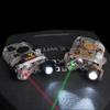 Plastic LA-C-PEQ15 Box Laser Sights,Box Laser Indicator,Transparent Version,with IR Laser+Red/Green/Blue Laser Sight+Flashlight Whitelight LED,with Pressure Switch,Fit 20mm Rail (Blue Laser DE) view 4