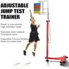 AMNOOL Vertical Jump Measurement Vertical Jump Tester Movable Vertical Jump Tester Metal Vertical Jump Tester with Wheels Standing Jump Meter for School Gymnas-1 view 2