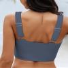 GRAPENT Tankini Tops for Women Swimwear Top Only Womens Bathing Suit Swim Tops Womens Swimsuits Women's Swimsuit Bathing Suit Tops Only Color Dark Gray Medium Size 8 Size 10 view 2