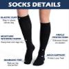 Saniripple (3 pairs) Compression Socks 20-30 mmHg Long Knee High Socks for Women and Men 3 Black XS view 4
