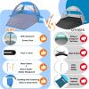 Happy Travel Beach Tent, UPF 50+ UV Protection Sun Shade Shelter for 3/4/5/6/7/8 Person, Portable Beach Canopy for Family & Baby, Lightweight & Easy Setup Beach Cabana with 3 Ventilation Mesh Windows view 3
