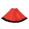 Hansber Girls Full Circle Spanish Bull Dance Skirt Big Swing Flamenco Costume Ballroom Dancewear Performing Dress Red180 4-5 Years view 1