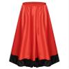 Hansber Girls Full Circle Spanish Bull Dance Skirt Big Swing Flamenco Costume Ballroom Dancewear Performing Dress Red180 4-5 Years view 2