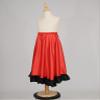 Hansber Girls Full Circle Spanish Bull Dance Skirt Big Swing Flamenco Costume Ballroom Dancewear Performing Dress Red180 4-5 Years view 4