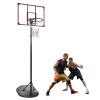 MIUDGIG 7.5-9.2ft Portable Basketball Hoop & Goals, Adjustable Height Basketball Goal System, Basketball Hoop Stand with 32Inch Weather-Resistant Backboard & 17" Rim for Youth/Adults, Indoor/Outdoor view 1