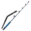 Fiblink Bent Butt Saltwater Fishing Rod 2Piece Offshore Trolling Rod Heavy Duty Big Game Deep Sea Roller Rod Conventional Boat Blue Camouflage Fishing Pole (6'80-120lbs) view 2