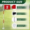 Threehoney Golf Flagstick 6ft, Golf Pin Flag Hole Cup Set Putting Green Flags and Poles Numbered Golf Flags for Driving Range Backyard, Portable 5 Section Design for Golf Practice, Gift Idea(3 Pack) view 3