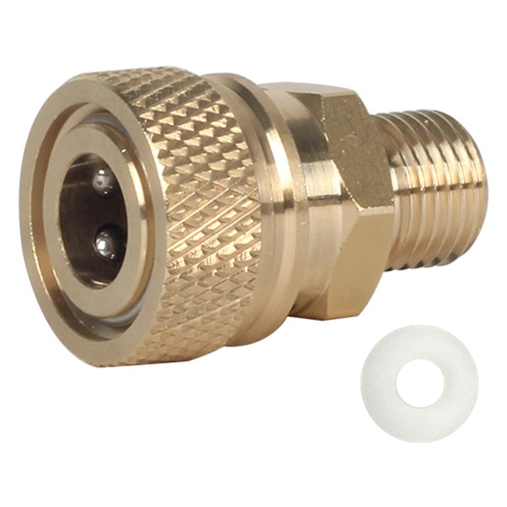 HMKUGO 1/8 BSPP Male Thread Quick-Disconnect Plug Adapter, 8mm Fmale Quick Disconnect Adapter, PCP Paintball Charging Fittings with Sealing O-Ring