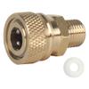 HMKUGO 1/8 BSPP Male Thread Quick-Disconnect Plug Adapter, 8mm Fmale Quick Disconnect Adapter, PCP Paintball Charging Fittings with Sealing O-Ring view 1
