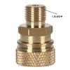 HMKUGO 1/8 BSPP Male Thread Quick-Disconnect Plug Adapter, 8mm Fmale Quick Disconnect Adapter, PCP Paintball Charging Fittings with Sealing O-Ring view 2