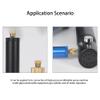 HMKUGO 1/8 BSPP Male Thread Quick-Disconnect Plug Adapter, 8mm Fmale Quick Disconnect Adapter, PCP Paintball Charging Fittings with Sealing O-Ring view 3
