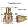 HMKUGO 1/8 BSPP Male Thread Quick-Disconnect Plug Adapter, 8mm Fmale Quick Disconnect Adapter, PCP Paintball Charging Fittings with Sealing O-Ring view 4