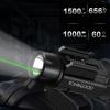 YOUNGOOD 1500 High Lumens Pistol Laser Light Combo, Tactical LED Flashlight, Adjustable Picatinny Rail Mount Airsoft Handgun Green Laser Flashlight, Magnetic Rechargeable Gun Flashlights view 2