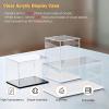 Large Acrylic Display Case 10 20 30 40 50 60 70 Cm Long, Stackable Clear Plastic Boxes for Collectibles Action Figure Car Models Helmet, Alternative Glass Case ( Color : White base , Size : 50x50x25cm view 4