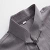 Chinese Style Tai Chi Cotton And Linen Tang Suit for Men Shirt (grey, M) view 3