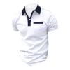 LCMTWX Mens Cotton Polo Shirts Men's T Shirts Multipack Men's White Shirt Cotton Clothes for Dads Mens Workout Shirts Sleeveless Polo Shirts for Men 2024 view 3