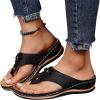 Orthopedic Sandals For Women Arch Support Toe Ring Orthopedic Sandals for Women Arch Support Thong Flip Flops Soft Summer Beach Shoes Dressy Comfortable Wide Width Orthotic Slides 2024 view 2