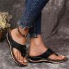 Orthopedic Sandals For Women Arch Support Toe Ring Orthopedic Sandals for Women Arch Support Thong Flip Flops Soft Summer Beach Shoes Dressy Comfortable Wide Width Orthotic Slides 2024 view 3