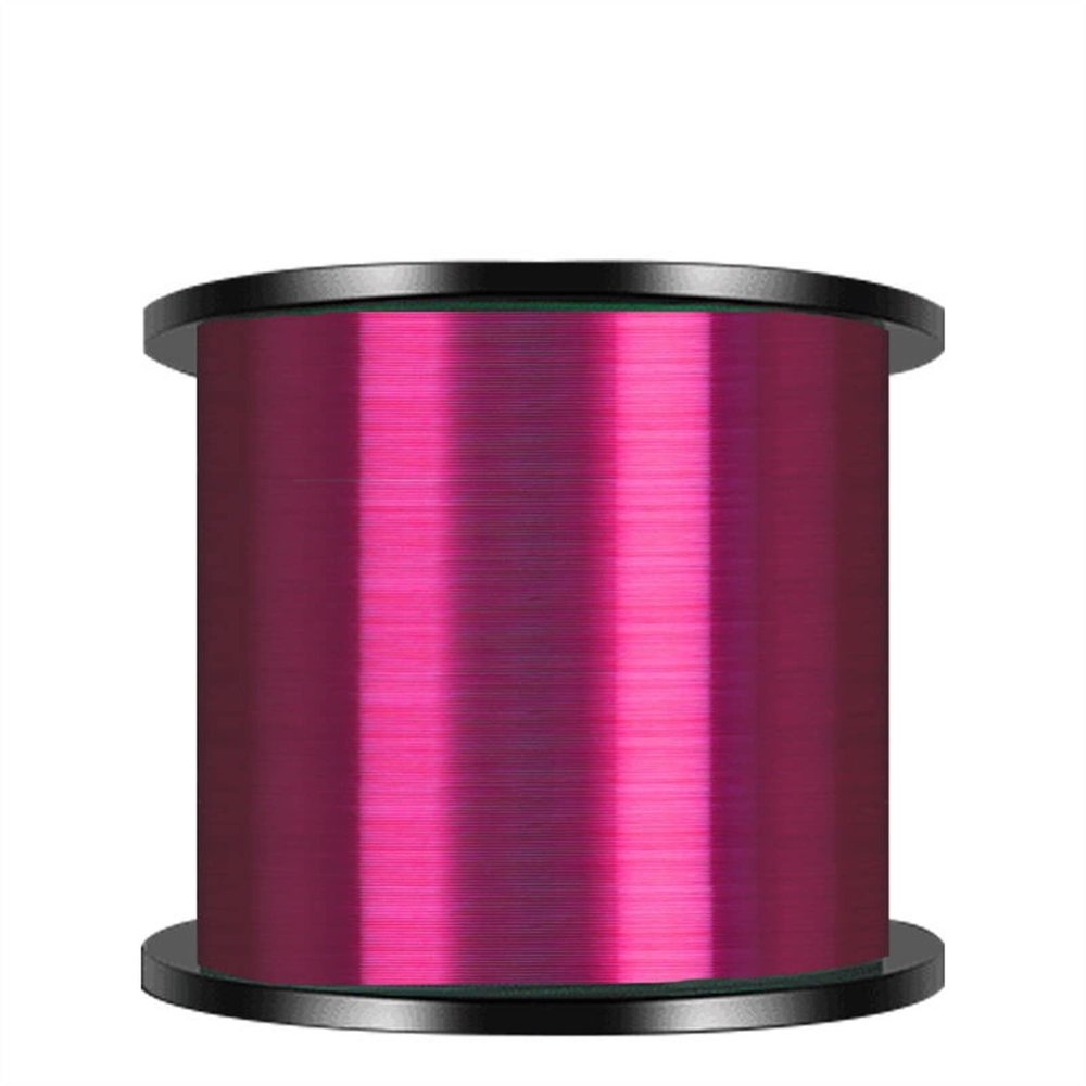 Braided Fishing Line 1000M Nylon Fishing Line Super Strong Monofilament Line Fluorocarbon Coated Material Saltwater Carp Fishing Line Fishing Wire (Color : 1000M red, Size : 7.0#)