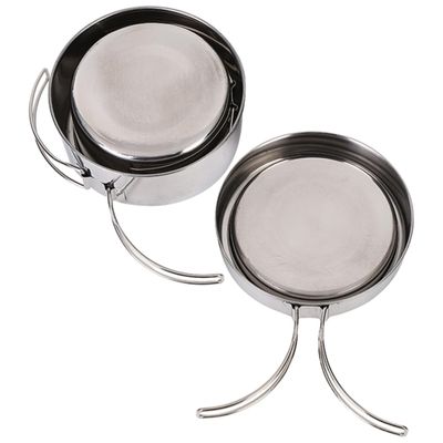 GOOHOCHY Stainless Steel Camping Pot Cookware Long Handle Outdoor Cooking Equipment Picnic Supplies