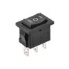 POWTAXBJGD Mini Boat Rocker Switch SPDT Black Marine Boat Toggle Switch On/Off/On AC 250V/6A 125V/10A 1PCS view 1
