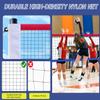 THWTGH 2025 Upgraded Portable Outdoor Volleyball Net Set with Adjustable Height Aluminum Poles, Volleyball Net for Backyard, Anti-Sag Design, Portable Volleyball Net for Backyard,Grass and Beach view 3