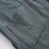 Chinese Style Tai Chi Cotton And Linen Tang Suit for Men Shirt (blue-green, L) view 4