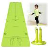 TREGOO 7mm Tpu Standing Long Jump Sports Mat with Jump Rope and Binding Belt, Yoga Stretching Pad for Flooring Marble Tiles, Jump Rope Mat, 78634 view 1