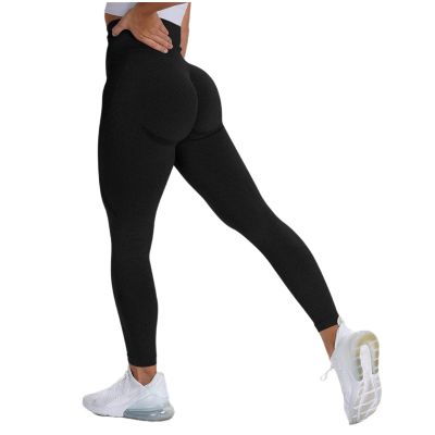Workout Leggings for Women Plus Size 4X Women Seamless Leggings High Waist Workout Gym Yoga Pants Tummy Control Scrunch Butt Lifting Booty Compression Tights Z-Black