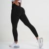 Workout Leggings for Women Plus Size 4X Women Seamless Leggings High Waist Workout Gym Yoga Pants Tummy Control Scrunch Butt Lifting Booty Compression Tights Z-Black view 2