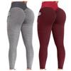 2PCS Yoga Pants Plus Size for Women Tummy Control Women Scrunch Butt Lifting Leggings Seamless High Waisted Workout Yoga Pants Tummy Control Booty Gym Compression Tights view 1