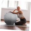 Kisangel Portable Washable Yoga Ball Cover Anti-Slip Protective Sleeve for Exercise Balance Balls Cotton-Linen Material Random Colors view 4