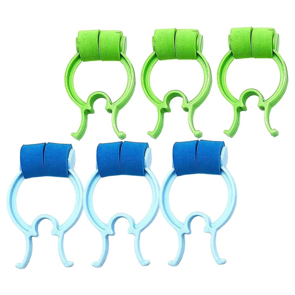GOOHOCHY 6pcs Nose Stop Clips for Dry Nose Relief Breathing Exercises Clips Lung Training Bleed Stopper for Swimming