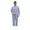 NineFit Basics Chinese Style Tai Chi Cotton And Linen Tang Suit for Men Shirt (light blue, M), Medium view 2