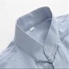 NineFit Basics Chinese Style Tai Chi Cotton And Linen Tang Suit for Men Shirt (light blue, M), Medium view 3