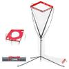 JOLORLY Volleyball Setter Trainer Net, Adjustable Height for Indoor and Outdoor Practice, Perfect for Serving, Spiking, and Setting Training Equipment (Red) view 1