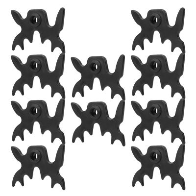 Topyond Set of 10 Slipon Bridge Head Antlers for Billiard Pool Cue Sticks - Essential Pool Rack Accessory