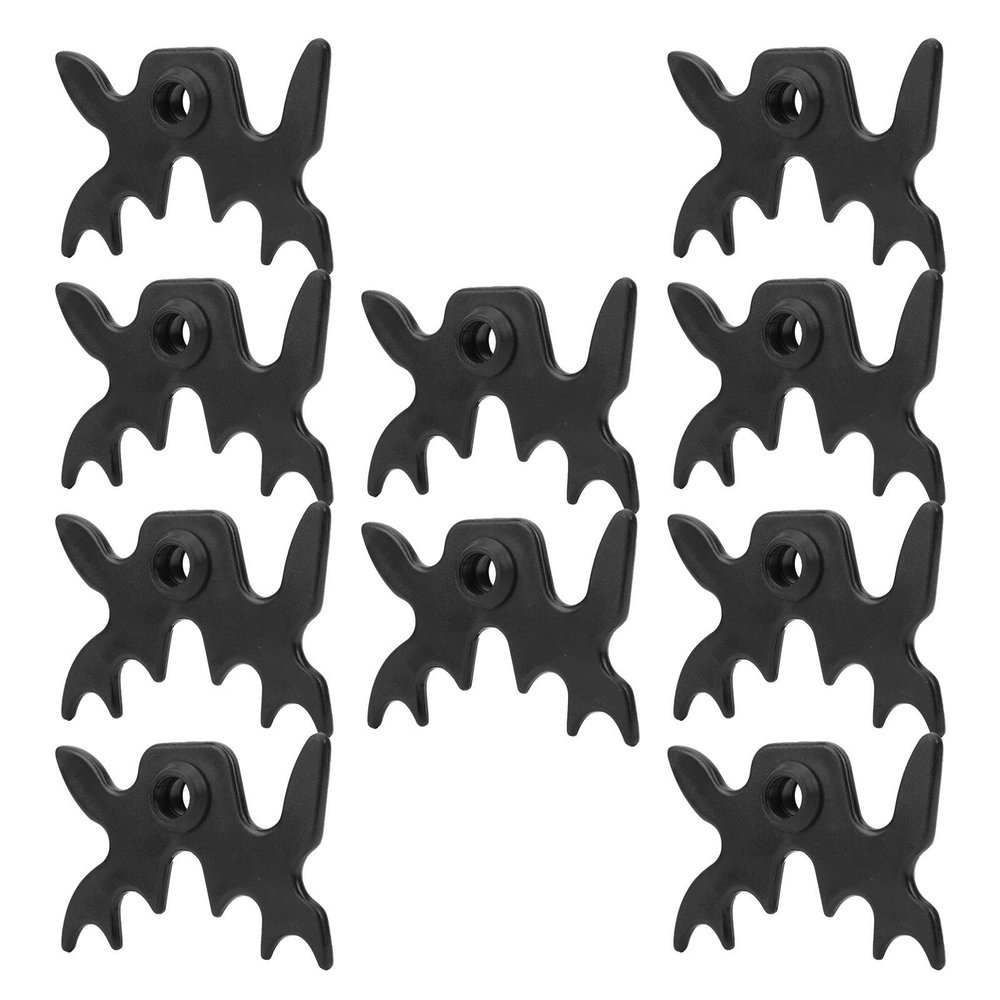 Topyond Set of 10 Slipon Bridge Head Antlers for Billiard Pool Cue Sticks - Essential Pool Rack Accessory