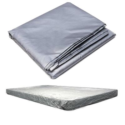 IINCOOY 12FT Snooker Billiard Pool Table Maintaining Water-Proof Silver Color PVC Cloth Cover Tool (Color : Silver, Size : 9ft)