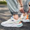 SPWAGYM Mens Running Tennis Walking Shoes Cushioning Mens Sneakers Workout Casual Sports Shoes for Men White Blue Size 8.5 view 2
