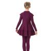 FOUTTUE Muslim Swimsuit Girls 3 Piece Full Cover Hijab Burkini Arabic Swimwear Sunsuit Beachwear Top Pants (Red, 8-9 Years) view 4