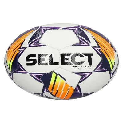 Select Brillant Replica V24 Ball 160063, Unisex, Football, White/Purple/Orange/Black, 4