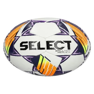Select Brillant Replica V24 Ball 160063, Unisex, Football, White/Purple/Orange/Black, 4
