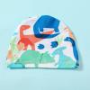 Baby/Toddler Boys Girls Swimsuit Cute Cartoon Zipper Bathing Suit Infant Beach Swimwear +Hat (Green, 4-5 Years) view 3