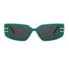 bullabulling Oversized Punk Sunglasses Y2K Riveted Fashion Men Women sunglass (green) view 2