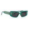 bullabulling Oversized Punk Sunglasses Y2K Riveted Fashion Men Women sunglass (green) view 3