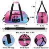 Custom Dance-Bag for Girls Personalized Kids Sports Duffel-Bag with Name Travel Overnight Weekend Luggage-Bag view 2