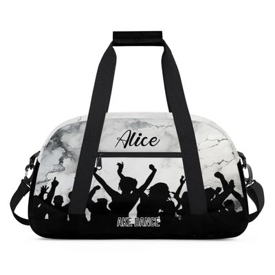 Dance-Bag for-Boys-Girls 7-9 Custom Kids-Duffel-Bag Gym-Bag Small Overnight Weekend Luggage Travel-Bag Black Dance-Recital-Gifts