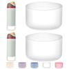 WK IEASON 2Pcs Silicone Boot for Owala Water Bottle, Protective Flask Bottom Cover Base for Owala FreeSip Twist and Flip Flask Water Bottle Accessories-2.83inch Bottom Diameter view 1